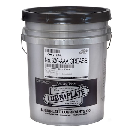LUBRIPLATE No. 630-Aaa, 35 Lb Pail, Nlgi-0 Grease For Auto-Lube Grease Systems L0068-035